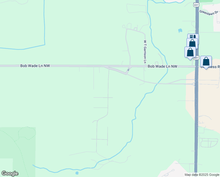 map of restaurants, bars, coffee shops, grocery stores, and more near 116 Derwent Lane Northwest in Huntsville