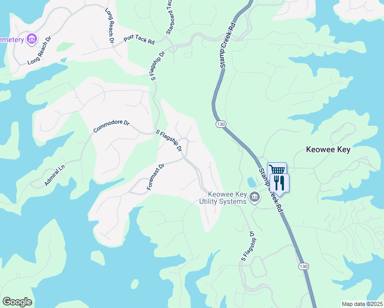 map of restaurants, bars, coffee shops, grocery stores, and more near 300 Captains Walk Circle in Salem