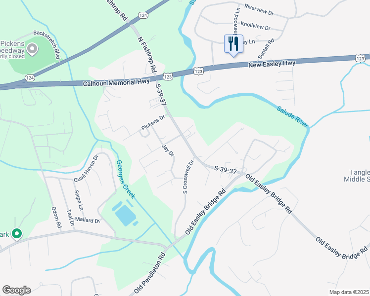 map of restaurants, bars, coffee shops, grocery stores, and more near 321 South Fishtrap Road in Greenville