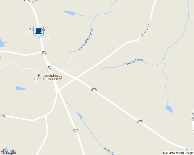 map of restaurants, bars, coffee shops, grocery stores, and more near 5209 South Carolina 215 in Pauline