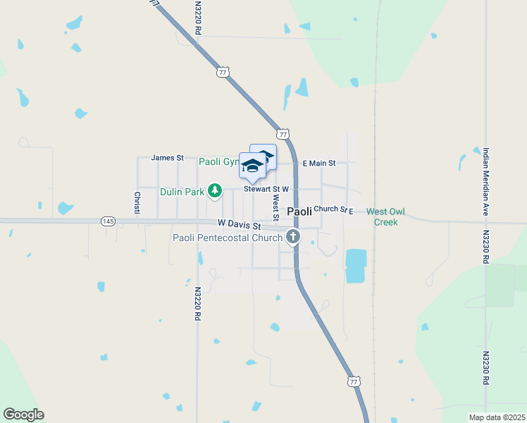 map of restaurants, bars, coffee shops, grocery stores, and more near 208 Dulin Drive in Paoli