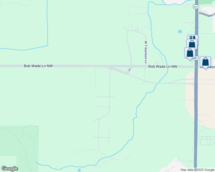 map of restaurants, bars, coffee shops, grocery stores, and more near 116 Derwent Lane Northwest in Huntsville