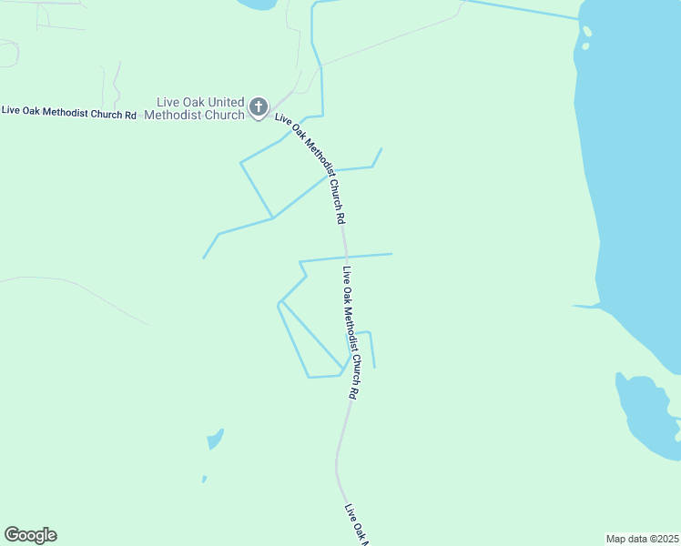 map of restaurants, bars, coffee shops, grocery stores, and more near 1370 Live Oak Methodist Church Road in White Oak