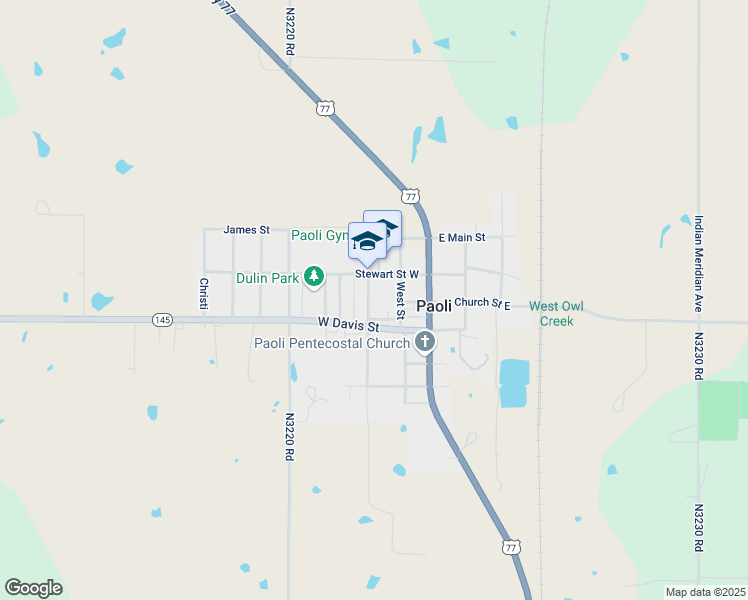 map of restaurants, bars, coffee shops, grocery stores, and more near 208 Dulin Drive in Paoli