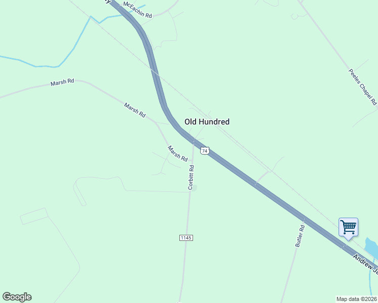 map of restaurants, bars, coffee shops, grocery stores, and more near 6500 Andrew Jackson Highway in Laurel Hill