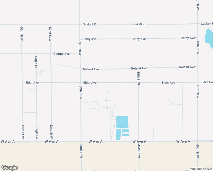 map of restaurants, bars, coffee shops, grocery stores, and more near 50th Street West in Rosamond