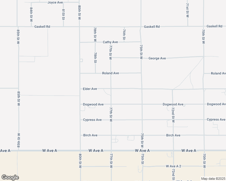 map of restaurants, bars, coffee shops, grocery stores, and more near Elder Avenue in Rosamond