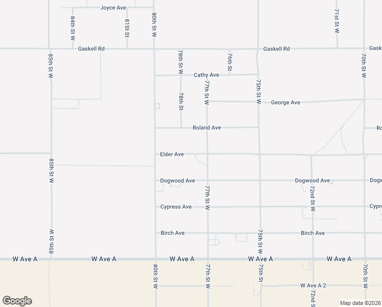 map of restaurants, bars, coffee shops, grocery stores, and more near 7931 Elder Avenue in Rosamond