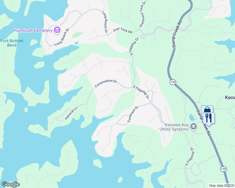 map of restaurants, bars, coffee shops, grocery stores, and more near 7 Captain Lane in Salem