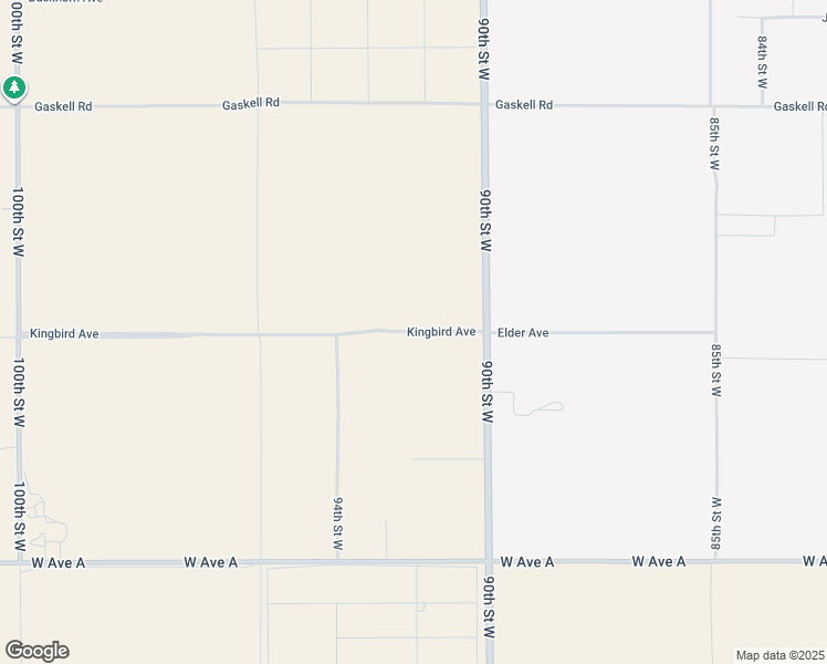 map of restaurants, bars, coffee shops, grocery stores, and more near Kingbird Avenue in Rosamond