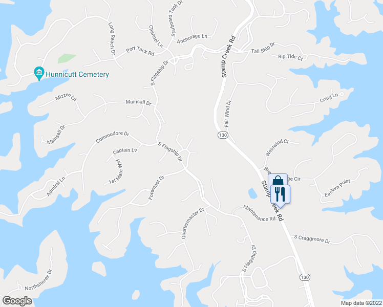 map of restaurants, bars, coffee shops, grocery stores, and more near 98 Captains Cove Court in Salem