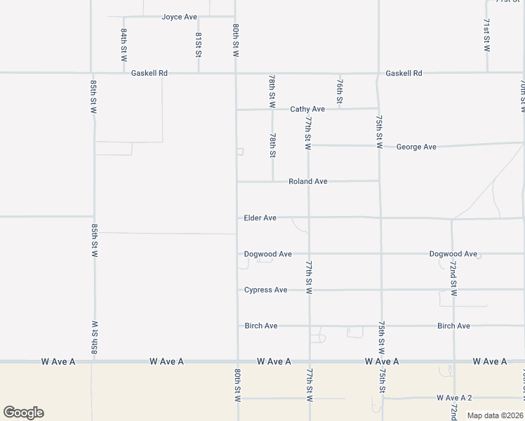 map of restaurants, bars, coffee shops, grocery stores, and more near 7931 Elder Avenue in Rosamond