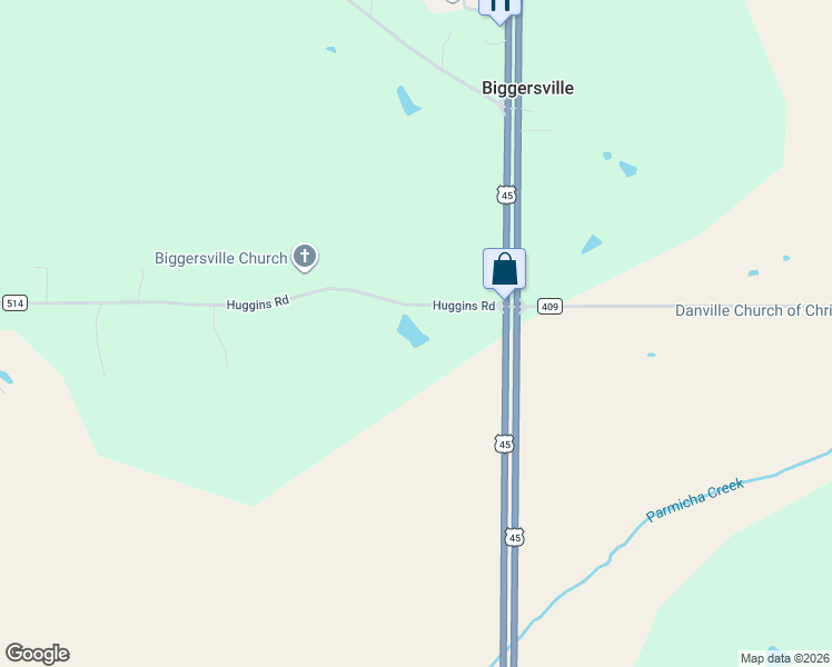 map of restaurants, bars, coffee shops, grocery stores, and more near in Biggersville