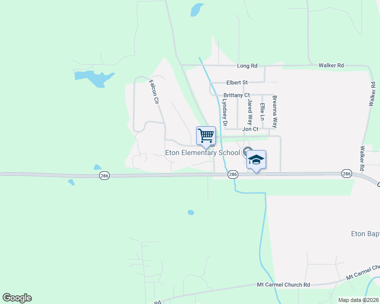 map of restaurants, bars, coffee shops, grocery stores, and more near 143 Eagles Way in Chatsworth