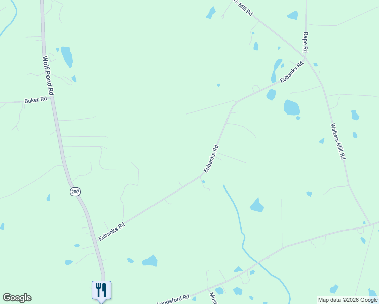 map of restaurants, bars, coffee shops, grocery stores, and more near 409 Eubanks Road in Monroe