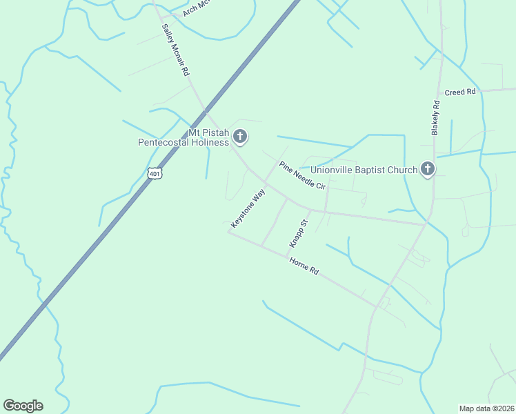 map of restaurants, bars, coffee shops, grocery stores, and more near 19421 Keystone Way in Laurinburg