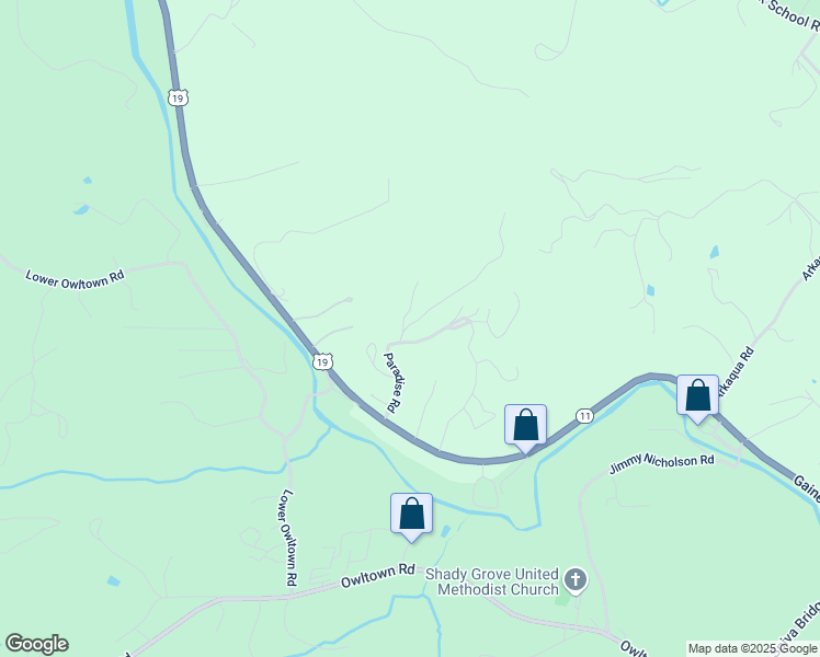 map of restaurants, bars, coffee shops, grocery stores, and more near 56 Fairview Avenue in Blairsville