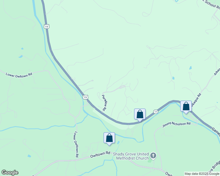 map of restaurants, bars, coffee shops, grocery stores, and more near 56 Fairview Avenue in Blairsville