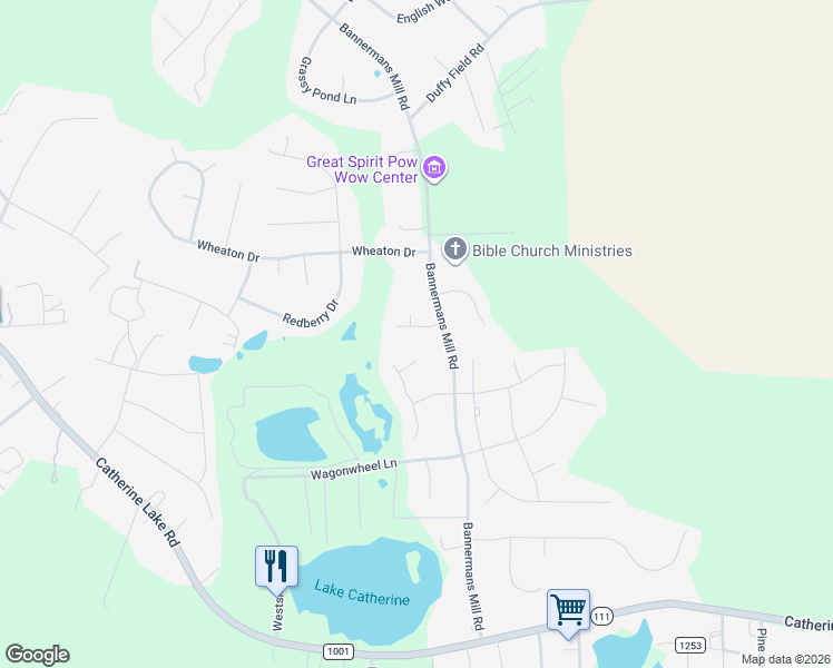 map of restaurants, bars, coffee shops, grocery stores, and more near 109 Potomac Court in Richlands