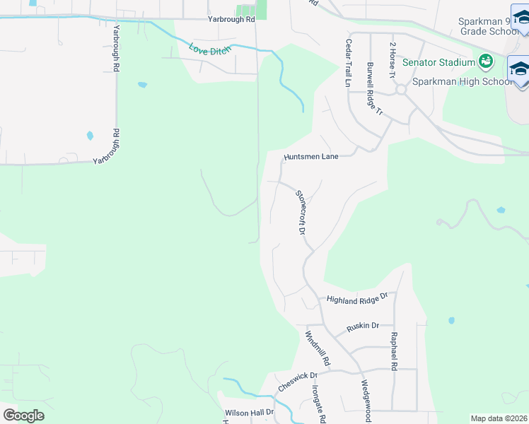 map of restaurants, bars, coffee shops, grocery stores, and more near 275 Huntsmen Lane in Harvest