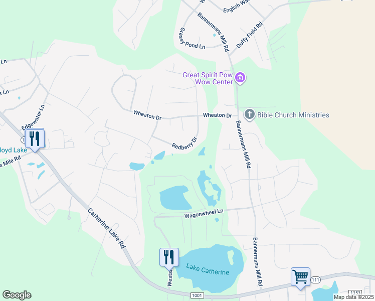 map of restaurants, bars, coffee shops, grocery stores, and more near 216 Redberry Drive in Richlands