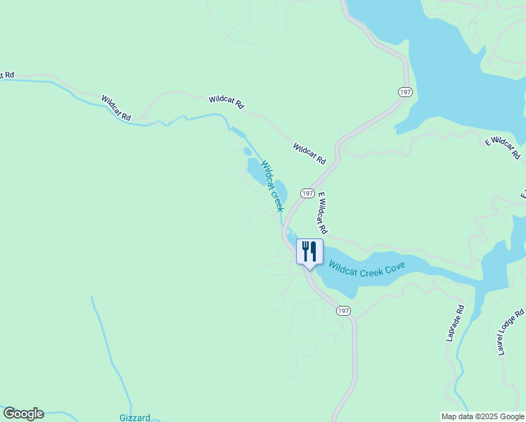 map of restaurants, bars, coffee shops, grocery stores, and more near Cove View Ln in Rabun County