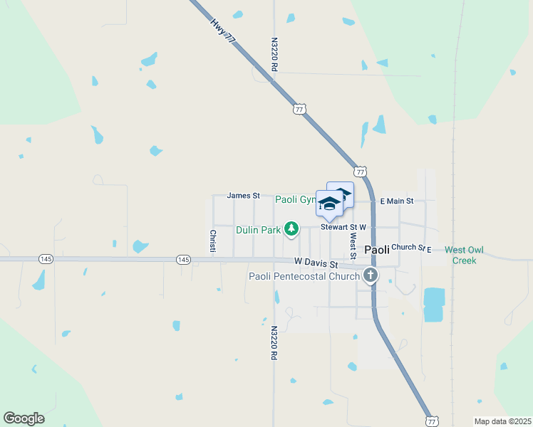 map of restaurants, bars, coffee shops, grocery stores, and more near 115 Futrell Avenue in Paoli