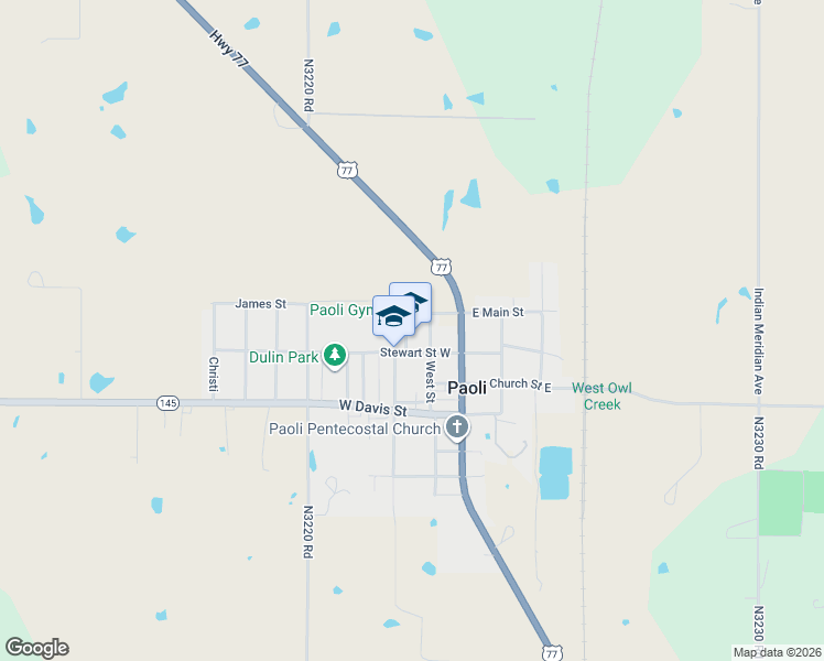 map of restaurants, bars, coffee shops, grocery stores, and more near 110 Dulin Drive in Paoli