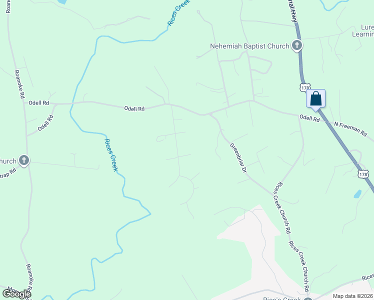 map of restaurants, bars, coffee shops, grocery stores, and more near 103 Andrew Lane in Liberty