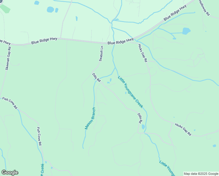 map of restaurants, bars, coffee shops, grocery stores, and more near 49 Dills Road Extension in Blairsville