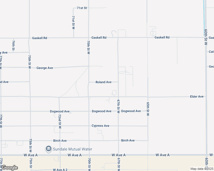 map of restaurants, bars, coffee shops, grocery stores, and more near 6852 Roland Avenue in Rosamond