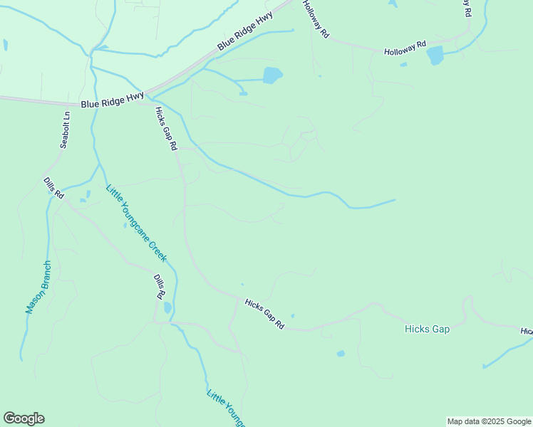 map of restaurants, bars, coffee shops, grocery stores, and more near 5345 Dettman Lane in Blairsville