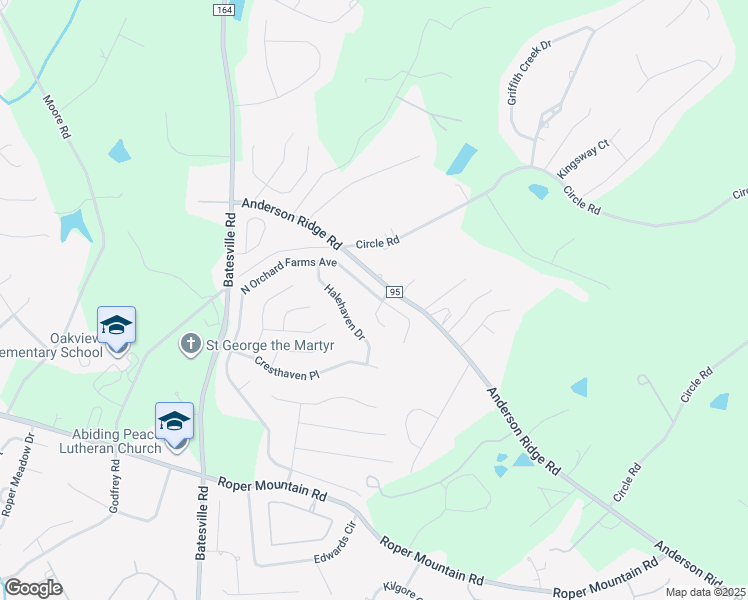 map of restaurants, bars, coffee shops, grocery stores, and more near 100 H-304 in Simpsonville