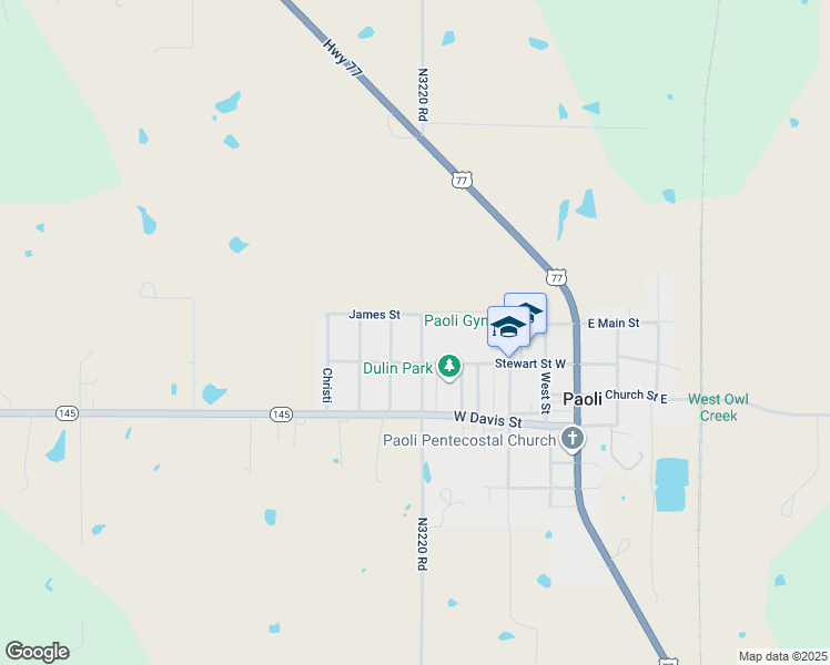 map of restaurants, bars, coffee shops, grocery stores, and more near 115 Futrell Avenue in Paoli