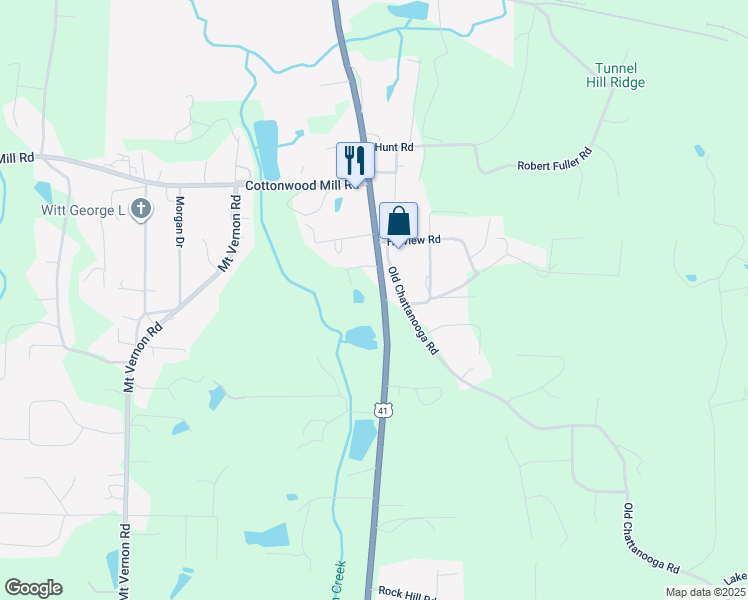 map of restaurants, bars, coffee shops, grocery stores, and more near 3251 Chattanooga Road in Rocky Face