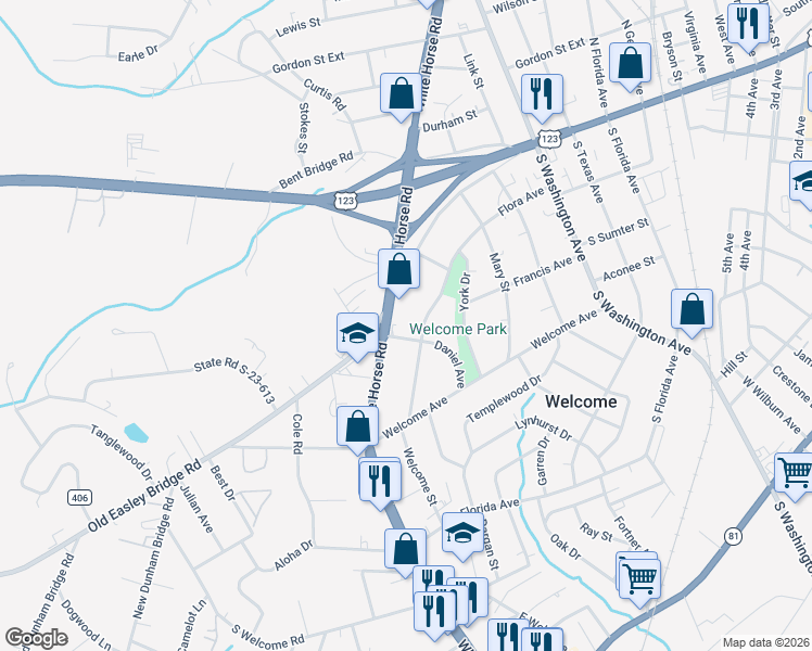 map of restaurants, bars, coffee shops, grocery stores, and more near 3 Daniel Avenue in Greenville