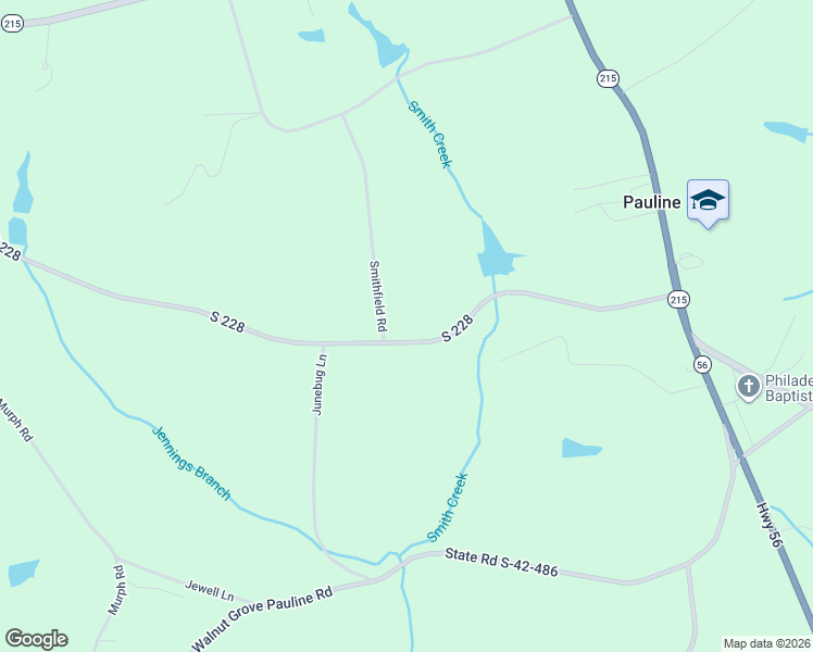 map of restaurants, bars, coffee shops, grocery stores, and more near 410 South 228 in Pauline