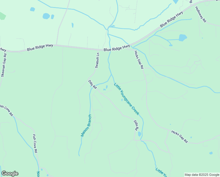 map of restaurants, bars, coffee shops, grocery stores, and more near 49 Dills Road Extension in Blairsville