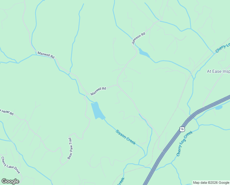 map of restaurants, bars, coffee shops, grocery stores, and more near 56 Maxwell Mountain Road in Blue Ridge