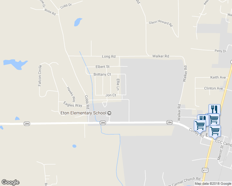 map of restaurants, bars, coffee shops, grocery stores, and more near 11 Ellie Lane in Chatsworth