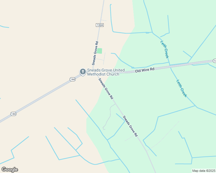 map of restaurants, bars, coffee shops, grocery stores, and more near Sneads Grove Road in Laurinburg