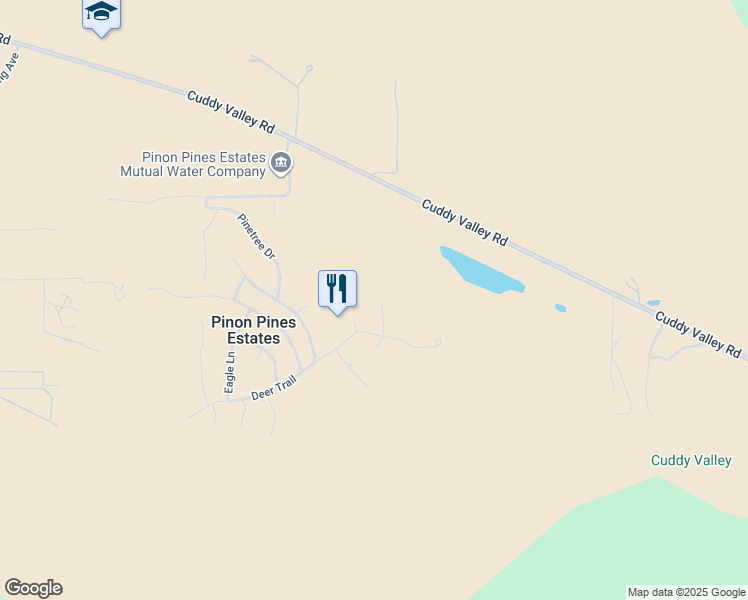 map of restaurants, bars, coffee shops, grocery stores, and more near 1125 Lion Court in Frazier Park