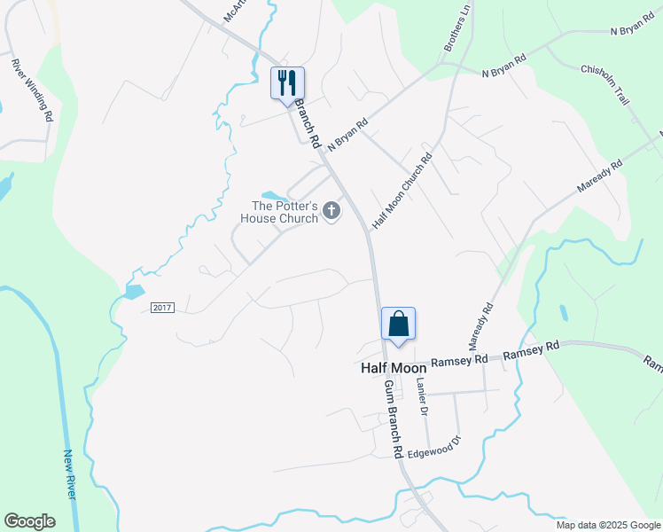 map of restaurants, bars, coffee shops, grocery stores, and more near 506 Emily Loop in Jacksonville