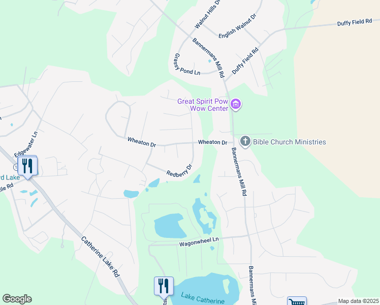 map of restaurants, bars, coffee shops, grocery stores, and more near 229 Red Berry Drive in Richlands