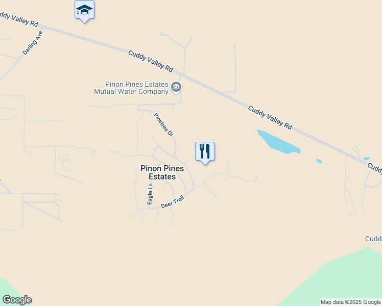 map of restaurants, bars, coffee shops, grocery stores, and more near 1132 Hut Court in Frazier Park