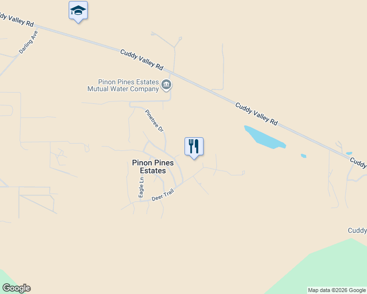 map of restaurants, bars, coffee shops, grocery stores, and more near 1132 Hut Court in Frazier Park