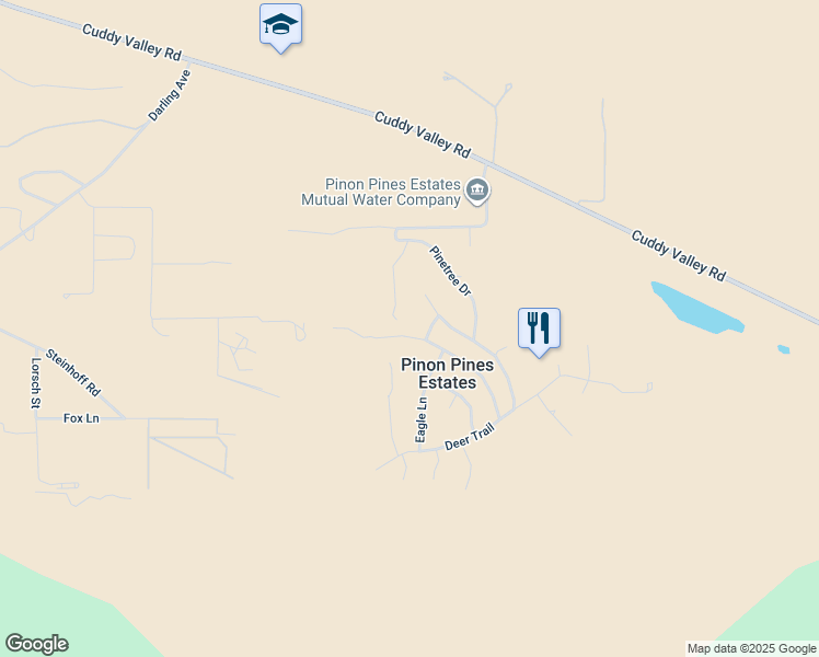 map of restaurants, bars, coffee shops, grocery stores, and more near 1216 Snowline Drive in Frazier Park