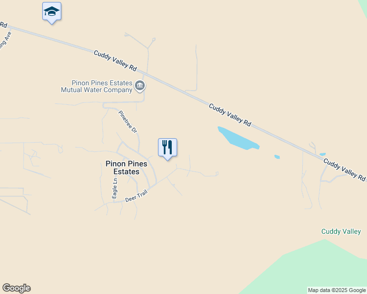 map of restaurants, bars, coffee shops, grocery stores, and more near 1125 Lion Court in Frazier Park