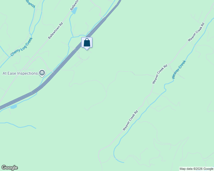 map of restaurants, bars, coffee shops, grocery stores, and more near 602 Overlook Drive in Blue Ridge