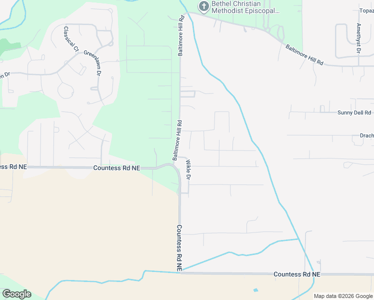 map of restaurants, bars, coffee shops, grocery stores, and more near 105 Wikle Drive in Huntsville